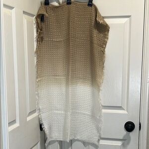 I-N-C Tan and Cream Textured Scarf 🧣